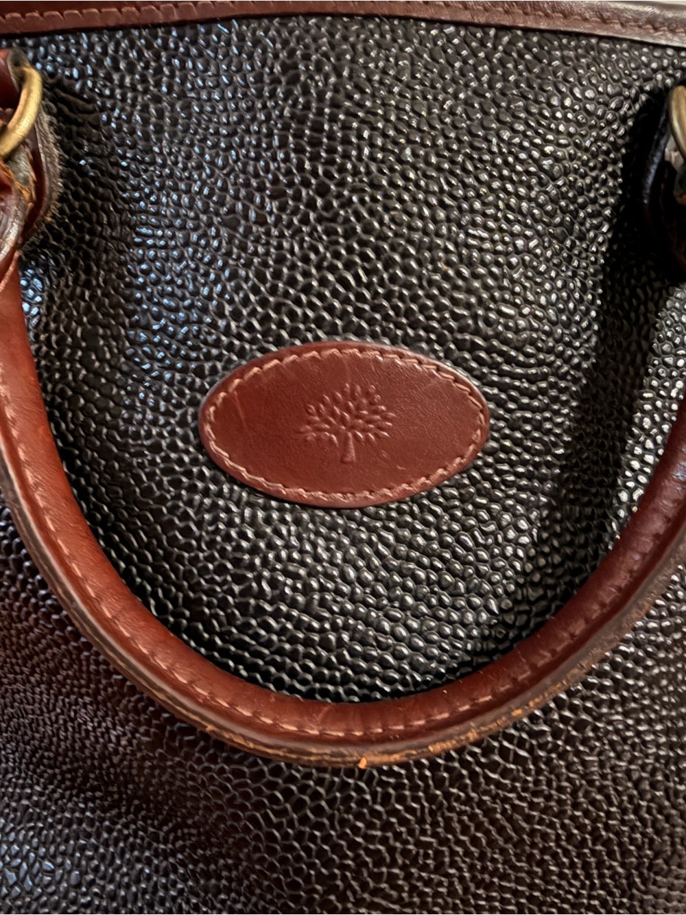 RARE Vintage Mulberry Hellier Shoulder Bag with COA & Added Crossbody Strap - Picture 2 of 11